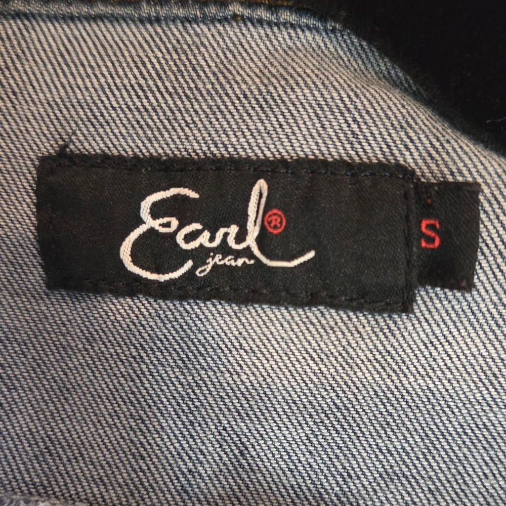 Earl Jeans Blue Denim Jacket with Stud Details - Picture 12 of 13